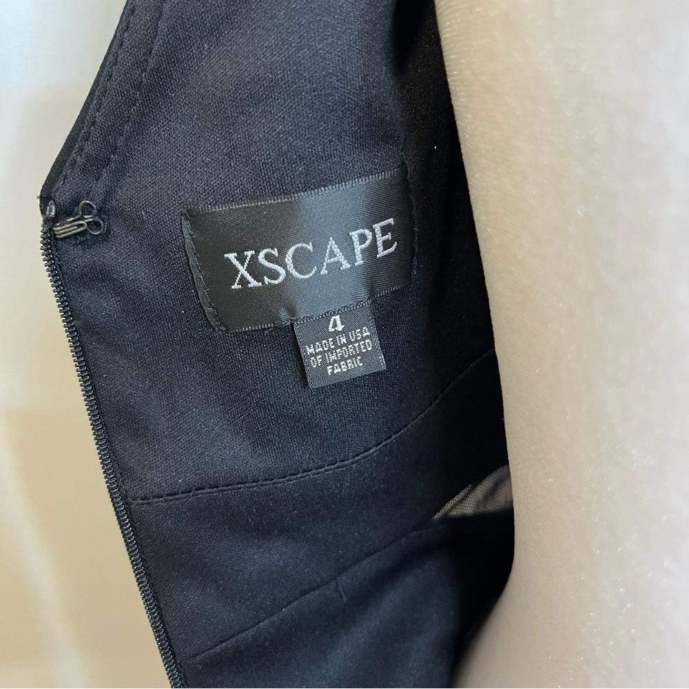 Xscape Black and Silver Crinoline Dress - Size 4 - FREE SHIPPING on Bundles $95+ - Picture 9 of 13
